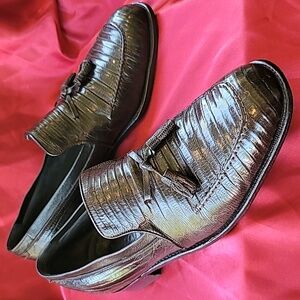 FOOTJOY Genuine Alligator sz10.5 Handmade Tassel Loafer EXCELLENT COND